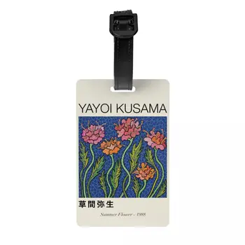 Багажная бирка с абстрактным Цветком Yayoi Kusama, Изготовленные на Заказ Багажные Бирки, Идентификационная этикетка для защиты частной жизни