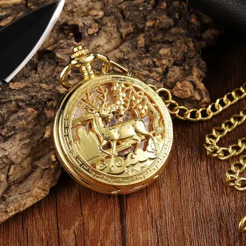Карманные механические часы с римским циферблатом в стиле Ретро, цвета: золотистый, серебристый, палевый, мужские и женские часы с римским циферблатом, подарочные часы