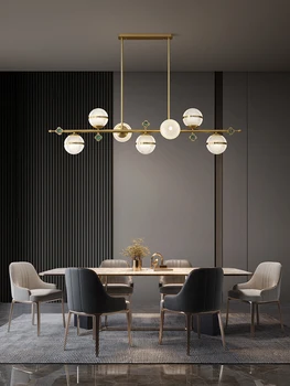 Легкая роскошная светодиодная ресторанная люстра, современная минималистичная настольная лампа, индивидуальность, креативная барная настольная лампа, Скандинавская лампа
