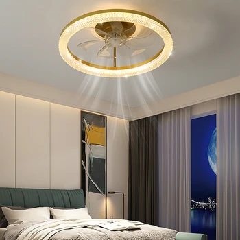 JJC многофункциональная потолочная вентиляторная лампа, бытовая вентиляторная лампа, немой светодиодный потолочный вентилятор, лампа, подходящая для гостиной, спальни, кабинета