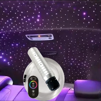 автомобильное оптоволоконное Освещение Smart 6w Fiber Light engine RF сенсорный пульт дистанционного управления С эффектом Потолочного освещения silve лампа LED RGBW Красный