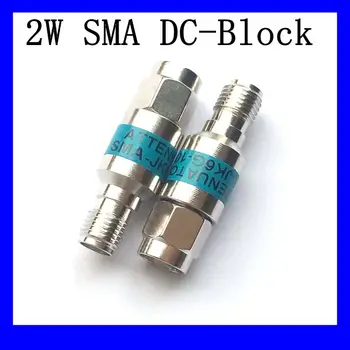 2 Вт DC-блок SMA от мужчины до женщины DC-6,0 ГГц 50 Ом RF Коаксиальный блок SWR 1.2 DC блокирующий разъем